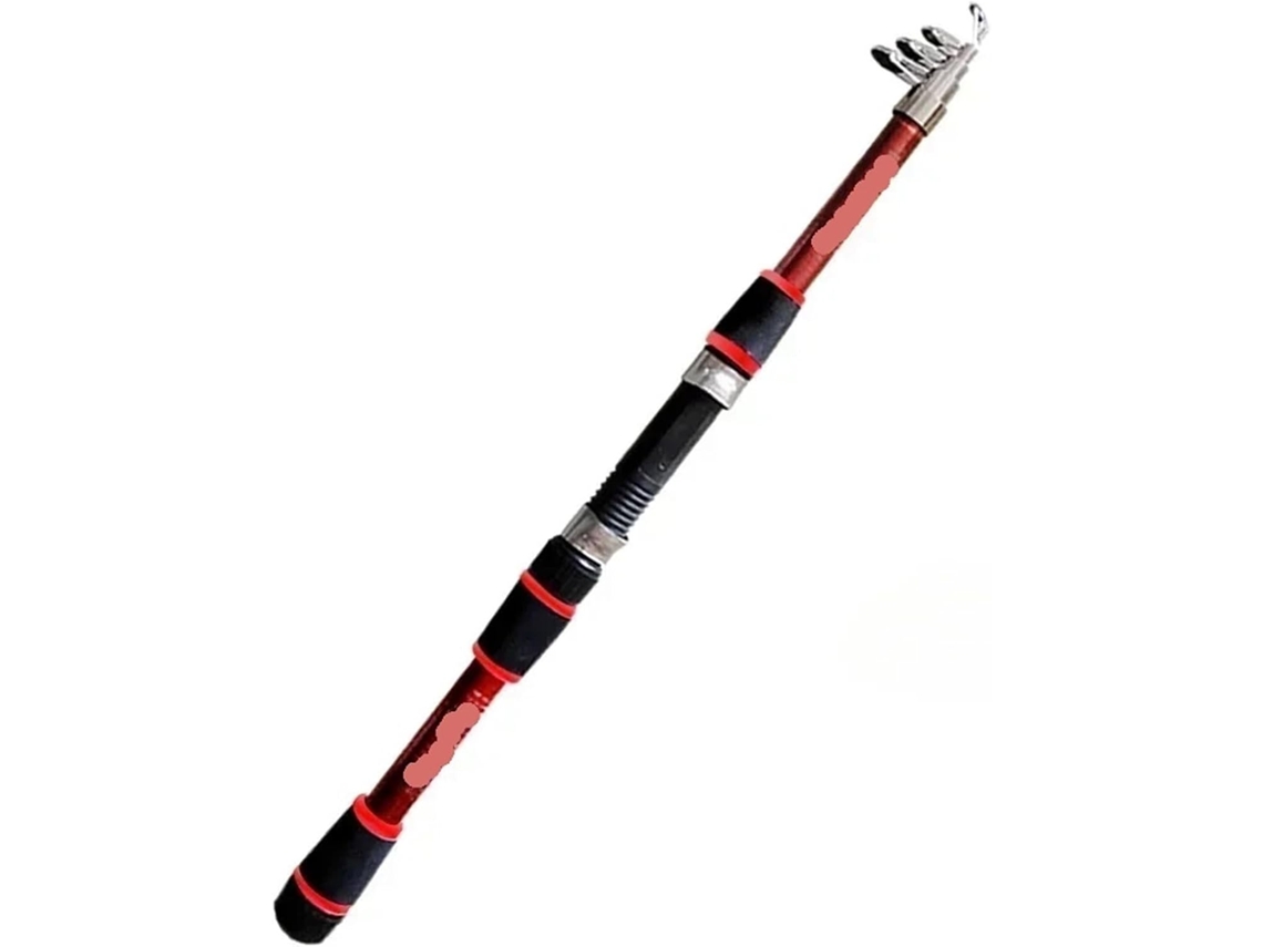 Juego De Cañas Pesca Sea Pole, Caña Lanzar Portátil, Fibra Vidrio Con Control Remoto, Kit Completo (rojo, 1...