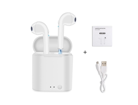 Auriculares inalámbricos con bluetooth, auriculares deportivos, auriculares con caja de carga Blanco