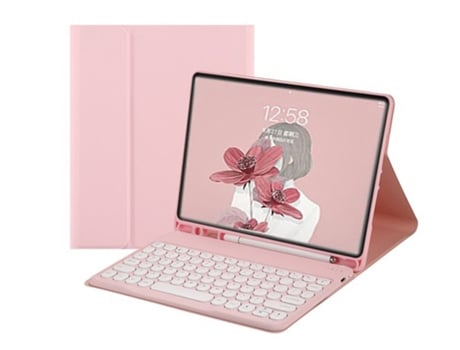 Carcasa Flip Cover y Teclado Bluetooth YIMGOTTA TS12 para iPad 10.2(2021/2020/2019)/iPad Air 10.5/iPad Pro10.5