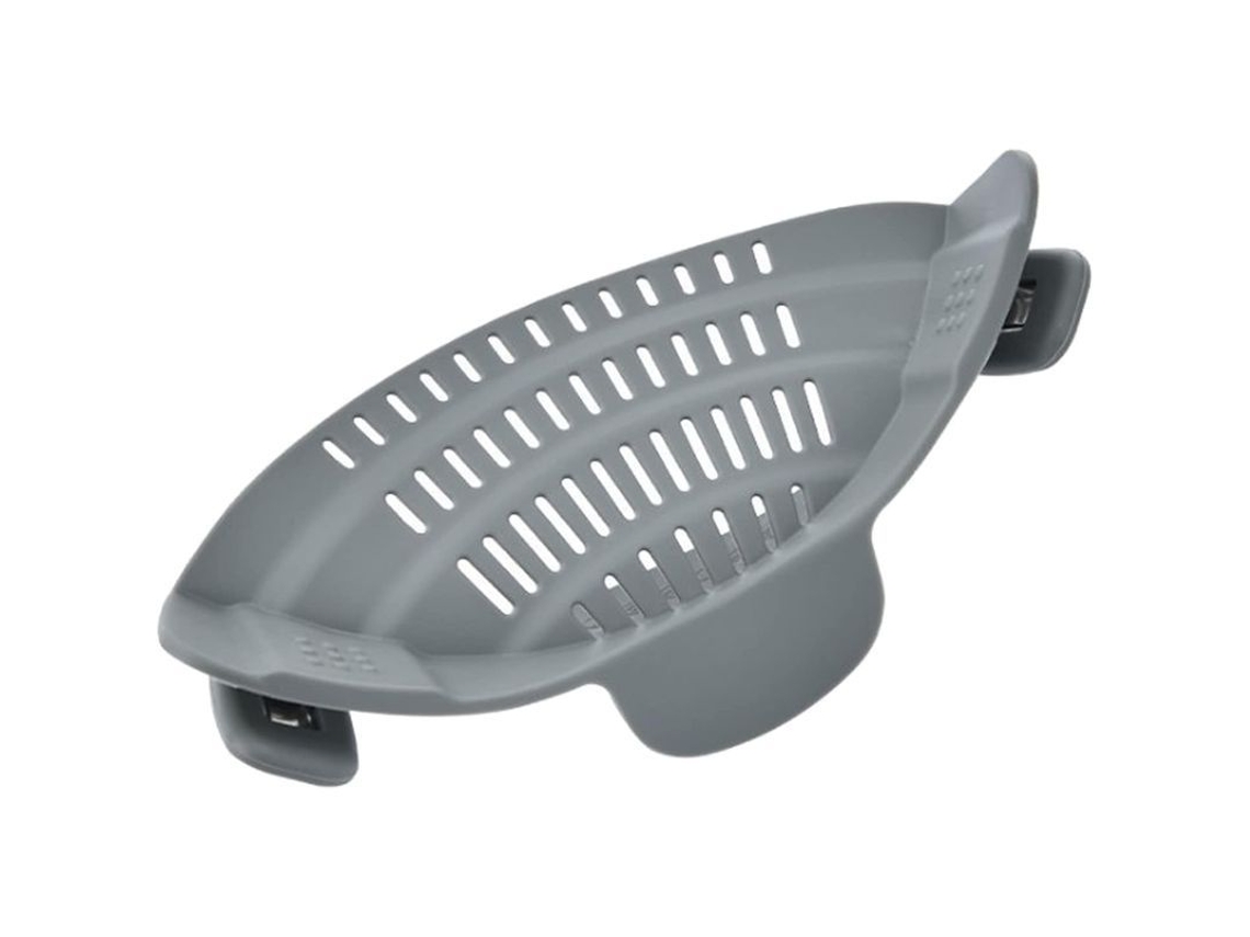 Escurridor De Sartenes Con Clip De Silicona Para Un Escurrido Sin Usar Las Manos, Ideal Para La Mayoría De Sartenes.