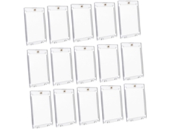 Paquete De 15 Protectores De Tarjetas De Abs Resistentes, Diseñados Para Organizadores De Deportes Y Juegos.