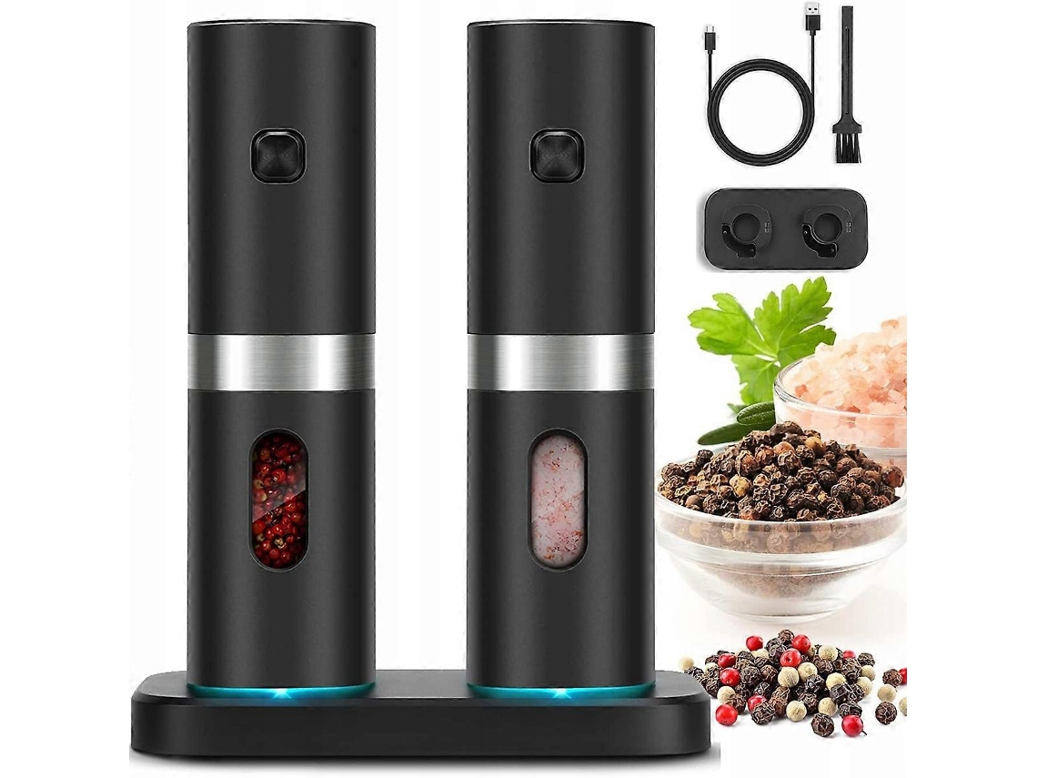 Molinillo de pimienta eléctrico Rosewell Bedee de 25 W, color negro