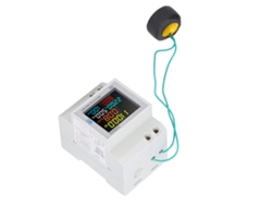Medidor de energía monofásico Omni para rieles con factor de potencia y frecuencia, instrumento multifuncional AC250-450V