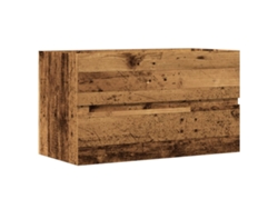 Maison Exclusive - Mueble De Lavabo Madera Ingeniería Envejecida 90x38,5x45 Cm