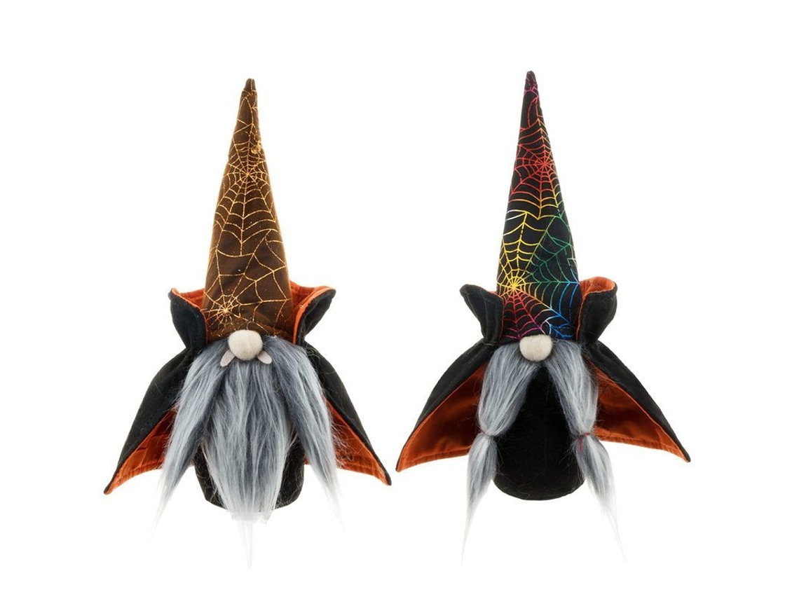 Paquete De 2 Peluches De Gnomos Sin Rostro Para Decoración De Estantes De Halloween (con Sombrero Puntiagudo)