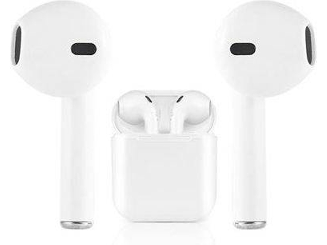 Auriculares Bluetooth True Wireless KLACK I8X TWS (In Ear - Micrófono - Blanco)