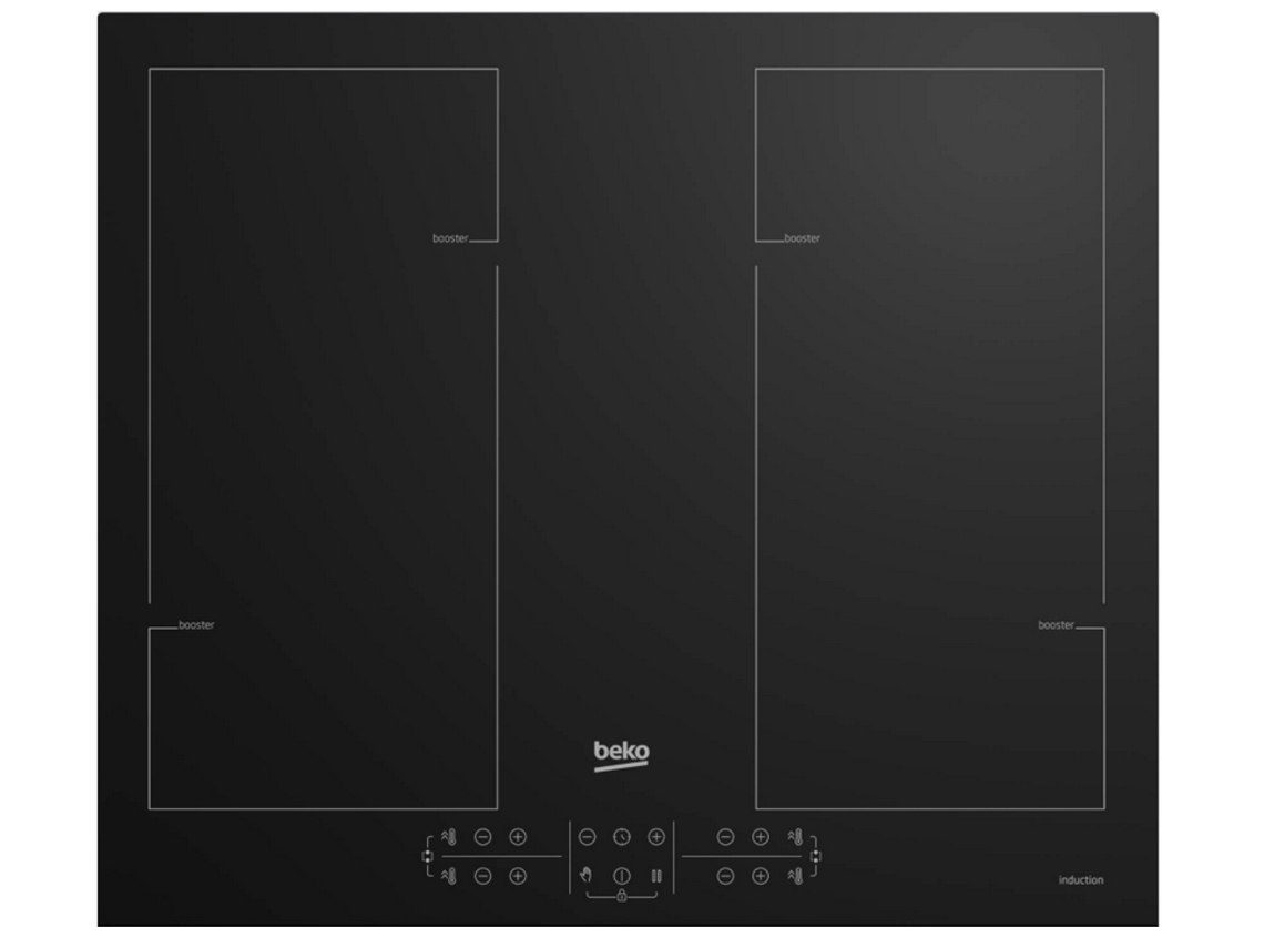 Placa de Inducción BEKO HII64206F2MT (Eléctrica - 58 cm - Negro)