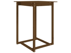 Maison Exclusive - Mesa Alta De Bar Madera Maciza De Pino Marrón Miel 80x80x110 Cm