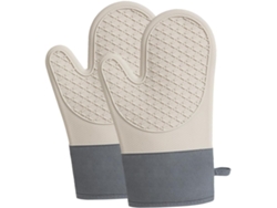 Guantes De Cocina De Silicona Resistentes Al Calor (2 Piezas) Para Horno Y Microondas.