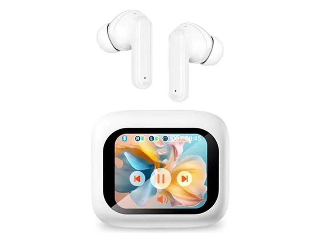 Auriculares Sem Fio Tws Ativo Toque Para Apple Yizhood Tecido Bluetooth Blanco