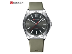 Reloj Deportivo Para Hombre (verde Claro) Con Correa De Caucho, Esfera Grande, Movimiento De Cuarzo.