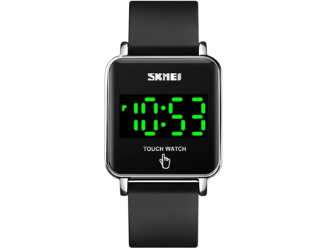 VEANXIN Relojes digitales LED con pantalla táctil Relojes de pulsera impermeables de acero inoxidable de marca-oro rosa