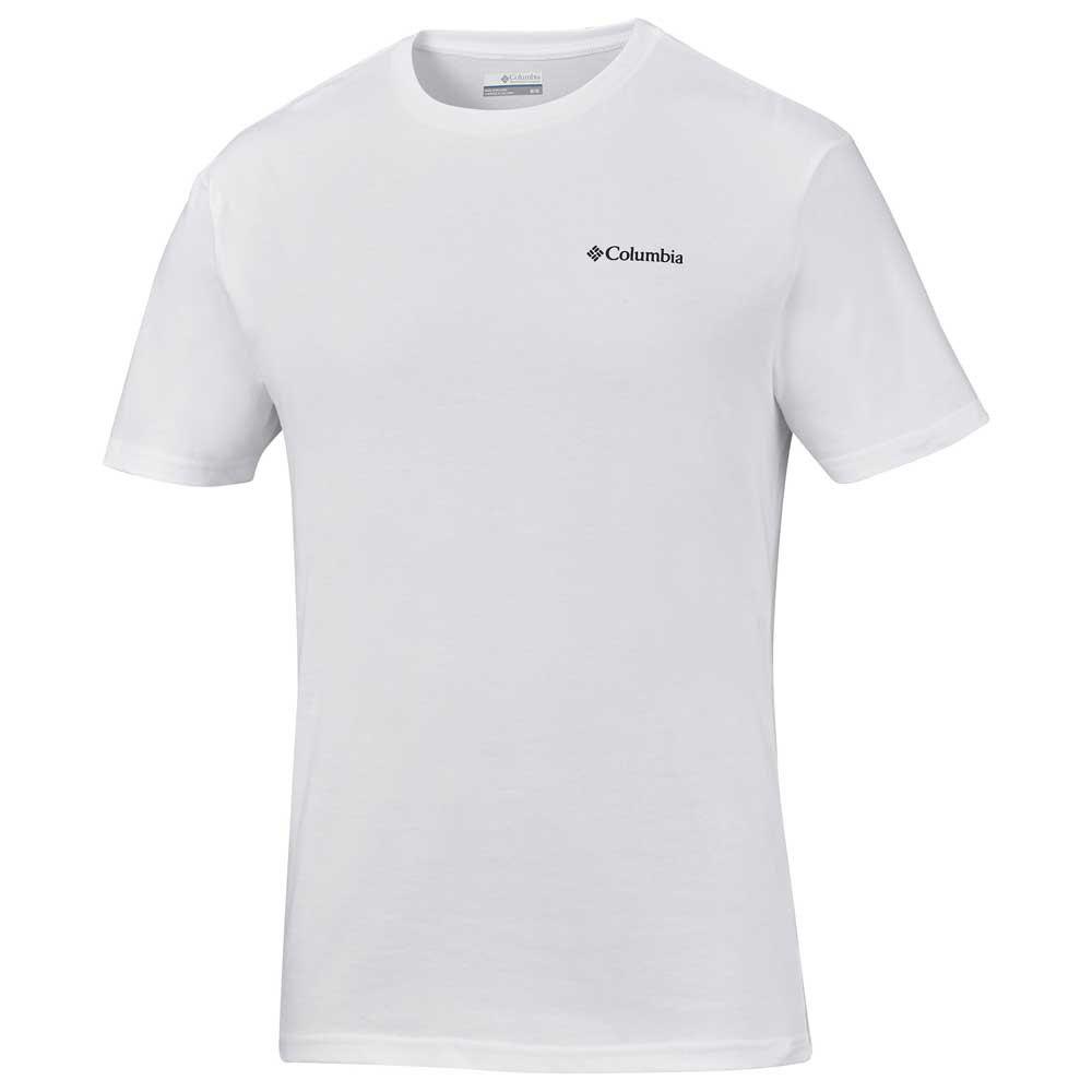 North Cascades Camiseta de manga corta para hombre columbia blanco montaña