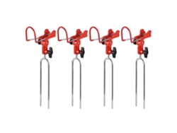 Soporte Desmontable Ajustable De Acero Inoxidable De 360° Para Cañas De Pescar (4 Unidades)