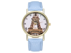 Reloj De Pulsera Unisex Clásico, Informal Y Elegante De Cuarzo, Regalo De Moda, Azul Claro