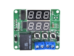 Módulo De Relé Digital Programable Con Doble Pantalla Lcd, Funciones De Circulación/temporización/retardo, 12 V Cc.