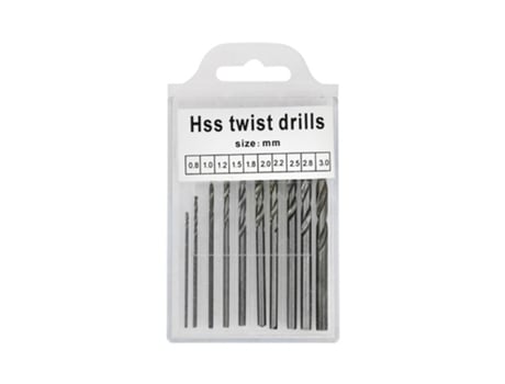 Juego de 12 mini abrazadera plana y taladro de mano, tornillo de banco plano, brocas HSS de 0,8 mm-3,0 mm, abrazadera de banco multifunción, herram...