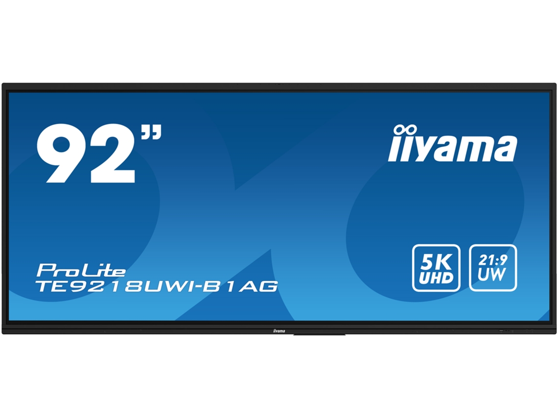 Pantalla LCD Prolite Te9218uwi B1ag 92 Class con retroiluminación LED, resolución 5K, para señalización digital e interactiva (91,5 cm)