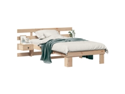 Maison Exclusive - Estructura De Cama Marrón 80 X 200 Cm Madera De Pino Macizo