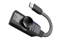 Tarjeta De Sonido Externa Virtual Usb 2.0 De 7.1 Canales Plug And Play Con Control De Volumen Para Pc/portátil
