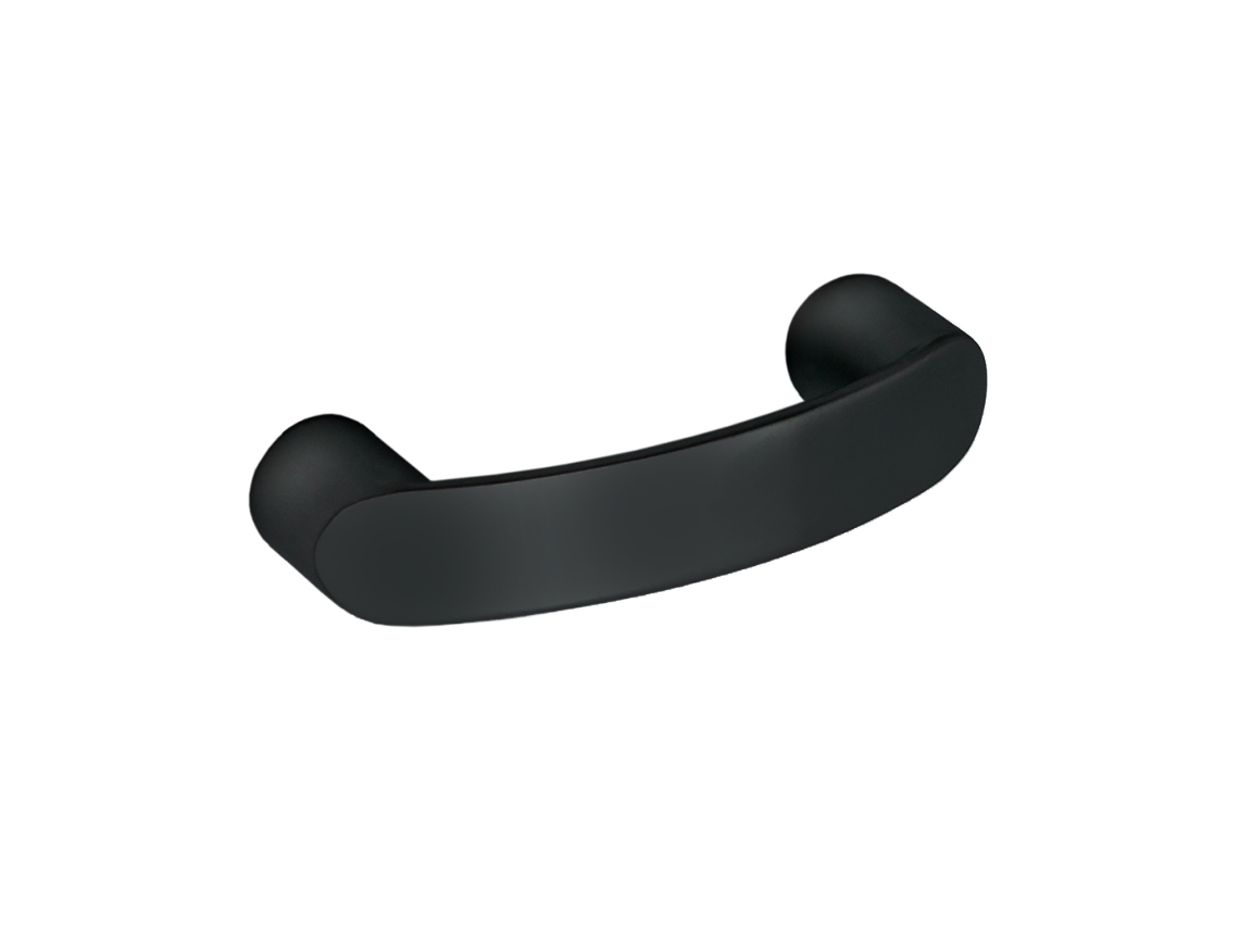 Tirador para muebles HARDWAREXCHANGE Zamac negro mate (32 mm)
