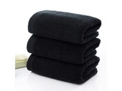 (5 Piezas) Toallas De Mano Negras Premium, 100% Algodón Puro, Súper Suaves, Súper Absorbentes.