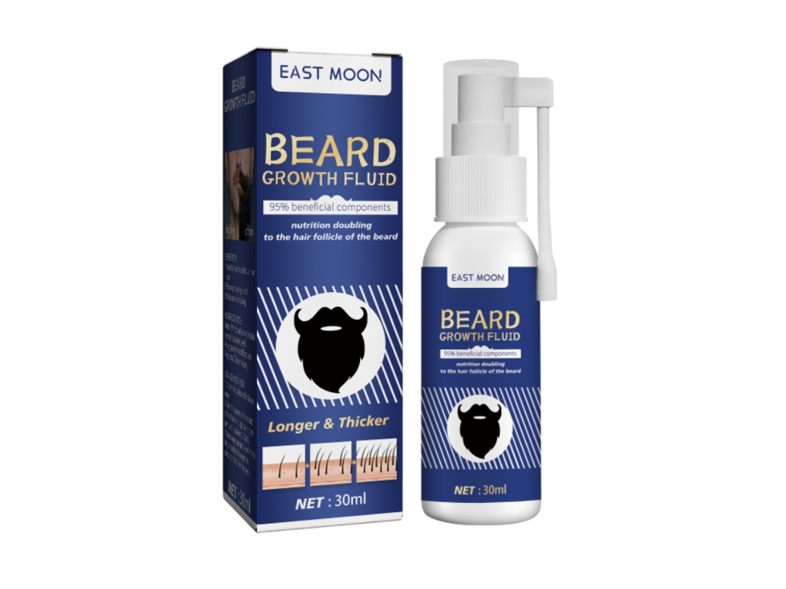 Sérum eficaz para un crecimiento rápido y abundante de la barba.