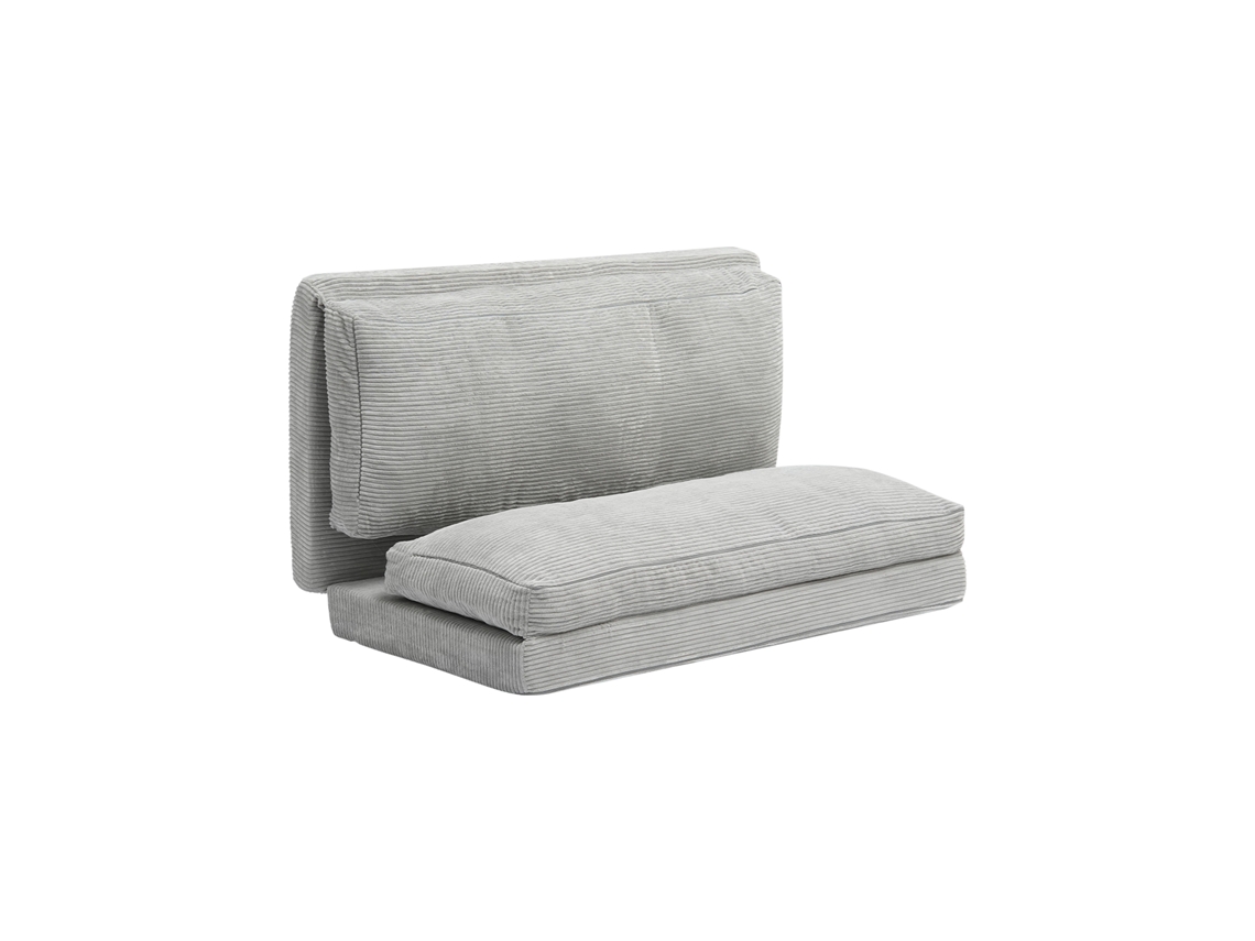 Sofá cama plegable Succebuy, con funda lavable, gris oscuro (tamaño matrimonial)