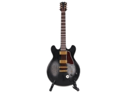Mali modelo de Guitarra Miniatura em Forma de Gato com Suporte para Decoração e Presente