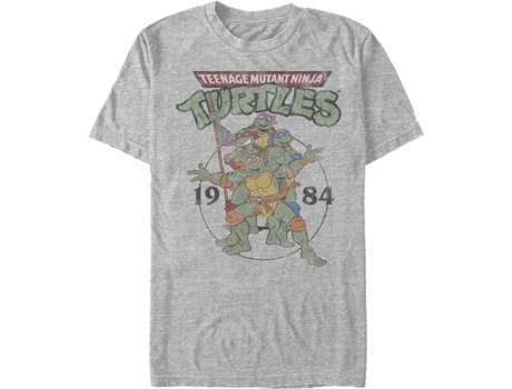 Camisetas Unisex DEEPSTONE 1984 Teenage Mutant Ninja Turtles brezo atlético (S)