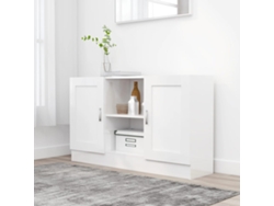 Aparador De Madera Contrachapada Blanco 120x30,5x70 Cm