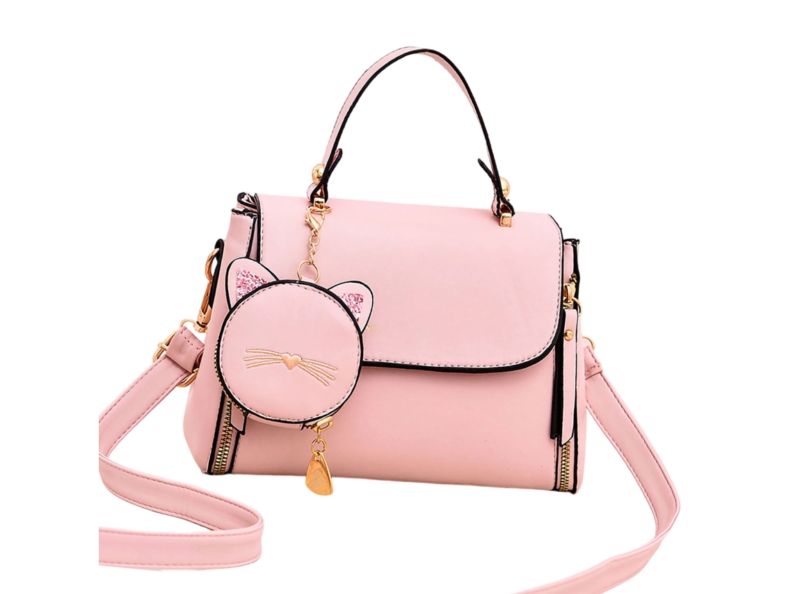 Bolso De Hombro Grande Para Mujer, De Piel Sintética Suave, Color Rosa, A La Moda.