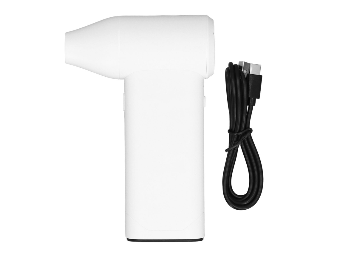 Soplador De Aire Inalámbrico Recargable De 130000 Rpm Con Control De Velocidad Continuo - Blanco