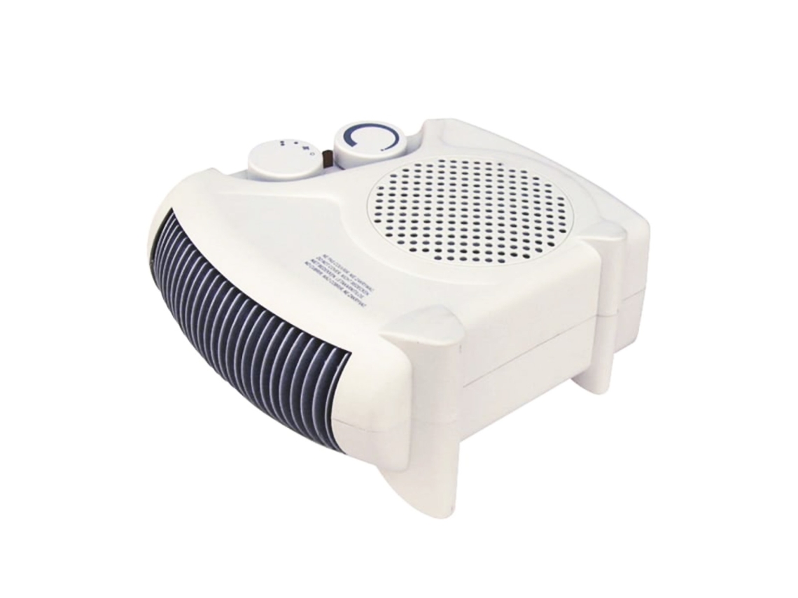 Calefactor Ventilador KLACK de Aire Caliente / Frío, Termoventilador, 2 Niveles Temperatura, Con Termostato 2000W Cuadrado