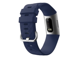 Correa de repuesto de silicona con grano de diamante para Fitbit Charge3/Charge4 Ly Ebike Smartwatch (grande)