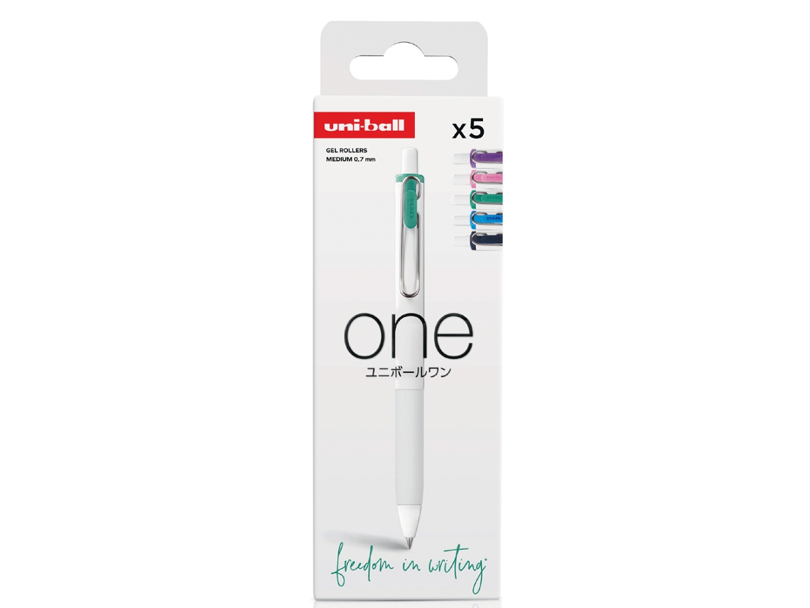 Bolígrafo Rollerball de Gel UNI-BALL Um Umns/07 Conjunto de 5 Eléctrico