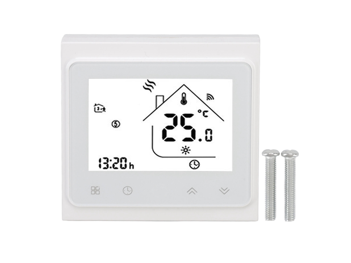 2026 Store-termostato Inteligente Wifi Programable Control Por App Y Voz Con Pantalla Lcd Para Calefacción De Agua 95-240v Blanco