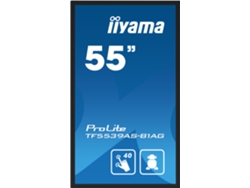 Pantalla LCD Prolite Tf5539as B1ag 55, retroiluminada por LED, 4K, para señalización digital Iiyama (área visible de 54,6")