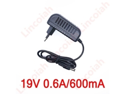 Adaptador De Cargador De 19 V 0,6 A 600 Ma, Repuestos Para Aspiradoras, Enchufe Europeo De 5,5-2,5 Mm.