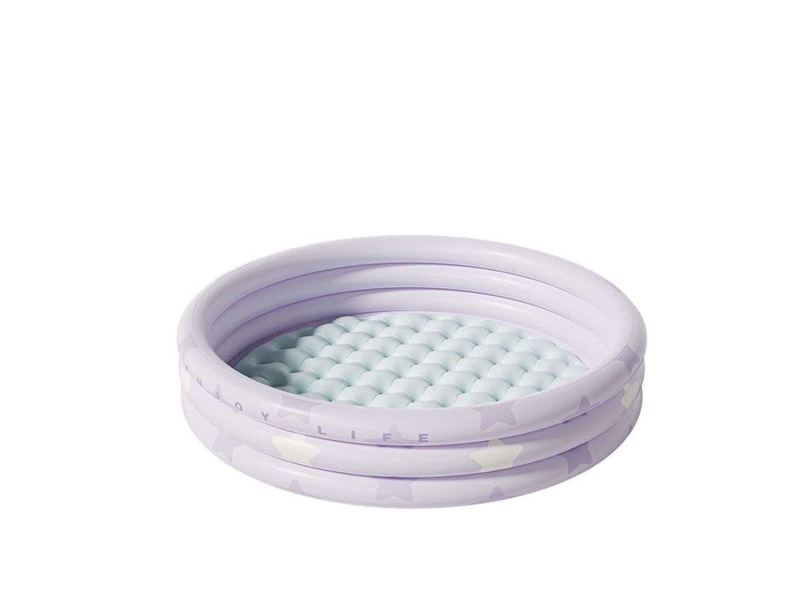 Piscina Inflável CHRUI para Crianças 3 Argolas Fundo Macio 100cm (roxo) | CHRUI