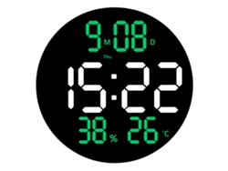 Reloj despertador digital Sanda SD 4125 negro