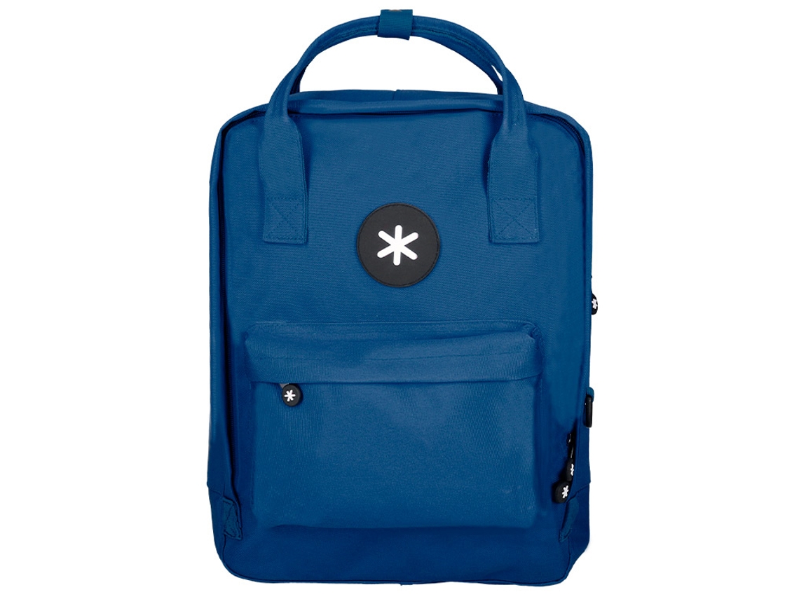 Mochila de La Escuela Antartik Con Bolsillo Al Aire Libre Azul Marino 270X120X380 cm