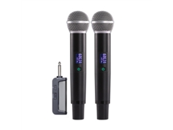 Micrófono de karaoke dinámico inalámbrico de mano con receptor Bluetooth y reverberación profesional para uso doméstico. Mdug