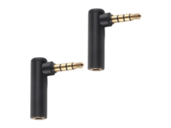 Adaptadores De Audio De 3,5 Mm Macho A Hembra Con Ángulo De 90 Grados Para Auriculares De Teléfono Móvil/coche