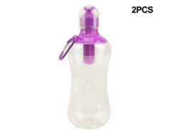 Botella De Agua Para Exterior 2 Piezas, Filtro Deportivo Portátil, Botella De Bebida Con Hebilla Para Rosewell