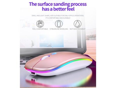 Bluetooth Mouse,Rechargeable Inalámbrico Mouse For Macbook Pro/Macbook Air,Bluetooth Inalámbrico Mouse For Laptop/Pc/Mac/Ipad Pro/Computer
