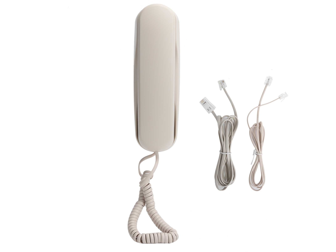 Telefone Fixo De Mesa Mini Clássico Para Parede Familiar E Escritório Com Linha Cordada