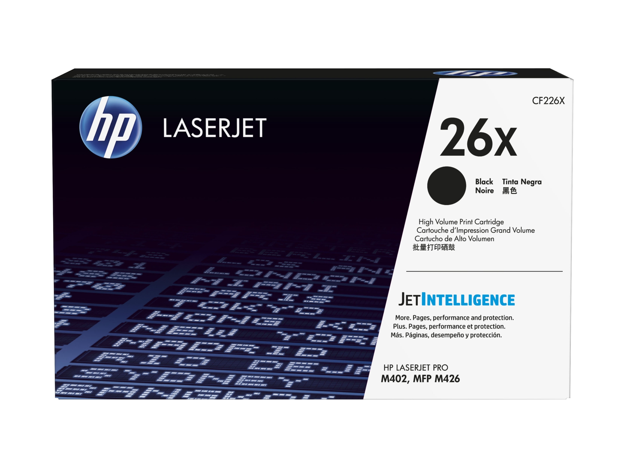 Cartucho de tóner original LaserJet HP 26X de alta capacidad negro para M402 y MFP M426