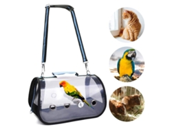 Maleta de pasajeros transparente Primerox con bolsillos portátiles de viaje, Papagaio Carrier
