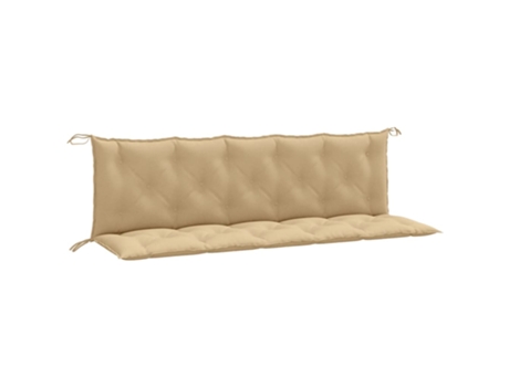Cojín De Banco De Jardín VIDAXL Beige Tela (180x50x7 cm)